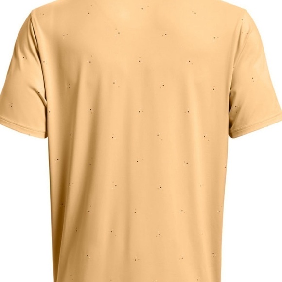 New Under Armour Playoff 3.0 Printed Polo - Mesa Yellow/Wasp Gold 1378677 792 - Picture 4 of 5